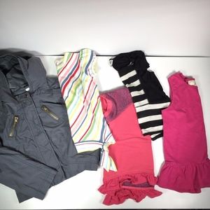 Girls Sz. 6 Clothes Lot 5pc Shirts & Jacket